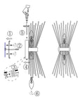 Modern Starburst Brass Wall Sconce - From Where -