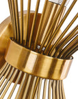 Modern Starburst Brass Wall Sconce - From Where -