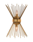 Modern Starburst Brass Wall Sconce - From Where -