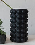 Modern Stoneware Raised Dot Vase - From Where -