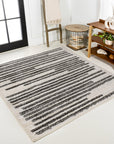 Modern Stripe Area Rug - From Where -