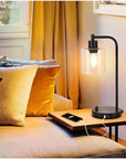 Modern Table Lamp with Charging Port - From Where -