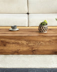Modern Wood Rectangular Coffee Table - From Where -
