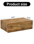 Modern Wood Rectangular Coffee Table - From Where -