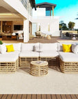 ModernLuxe Rattan Sectional Sofa Set - From Where -