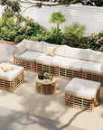 ModernLuxe Rattan Sectional Sofa Set - From Where -