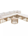 ModernLuxe Rattan Sectional Sofa Set - From Where -