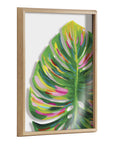 Monstera Framed Glass Wall Art - From Where -
