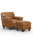 Montana Upholstered Chair with Ottoman - From Where -