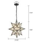 Moravian Star Pendant Chandelier - From Where -