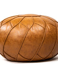 Morocco Leather Pouf - From Where -