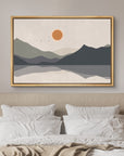 Mountain Lake Reflection Canvas Print - From Where -