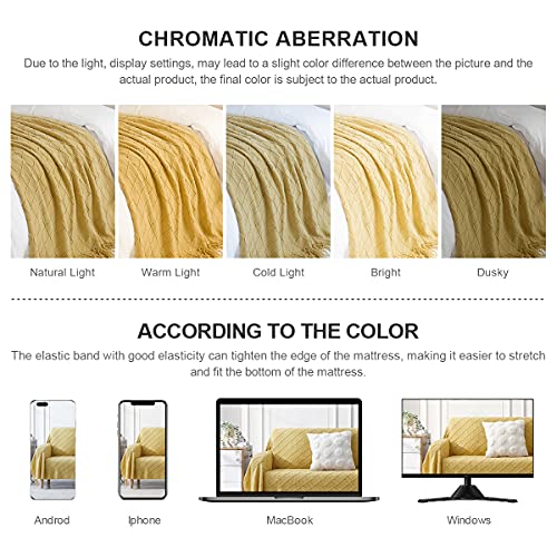 Mustard Throw Blanket - From Where -