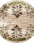 Mystic Woods BFX – Natural and Moss Rug - From Where Finds -