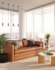 Napa 82" Leather Sleeper Sofa - From Where Finds -