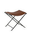 Nardone Genuine Leather Accent Stool - From Where -