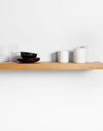 Natural Elm Wood Floating Shelf 48" - From Where -