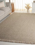 Natural Fiber Flat Weave Rug - Grey - From Where Finds -