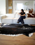 Natural Leather Genuine Cowhide Rug - From Where -