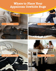 Natural Leather Genuine Cowhide Rug - From Where -