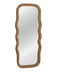 Natural Rattan Wavy Mirror - From Where -