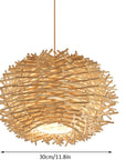 Natural Rattan Woven Chandelier - From Where -
