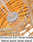 Natural Rattan Woven Chandelier - From Where -