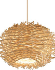 Natural Rattan Woven Chandelier - From Where -