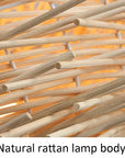 Natural Rattan Woven Chandelier - From Where -