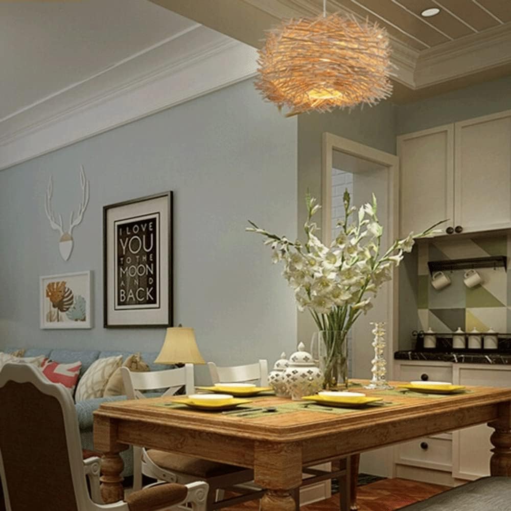 Natural Rattan Woven Chandelier - From Where -
