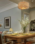 Natural Rattan Woven Chandelier - From Where -