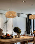 Natural Rattan Woven Chandelier - From Where -