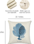 Nautical Beach Pillow Covers (Set of 4) - From Where -