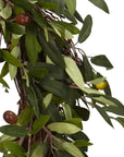 Nearly Natural 20in. Artificial Olive Wreath - From Where -