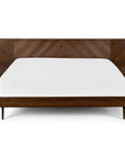 Nera King Low Profile Bed with Nightstands Set - Walnut - From Where - Bedroom