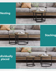 Nesting Coffee Table Set of 2 - From Where -