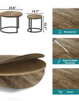 Nesting Coffee Table Set of 2 - From Where -