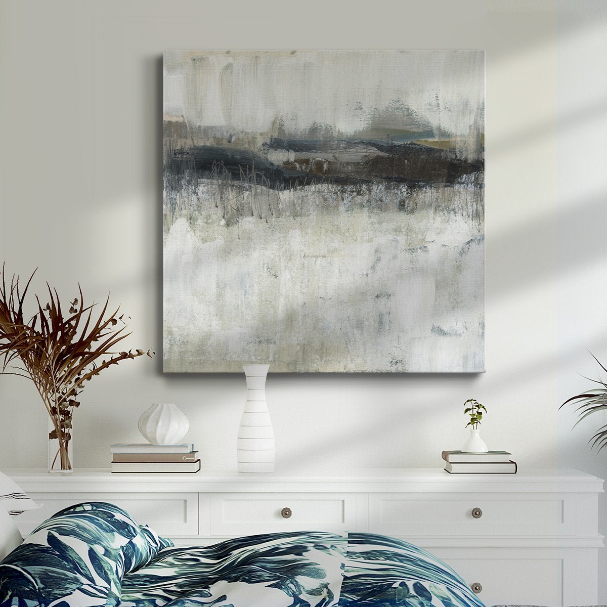 Neutral Horizon Line II Canvas - From Where -
