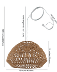 Niamh Rattan Pendant Light - From Where Finds -