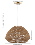 Niamh Rattan Pendant Light - From Where Finds -