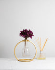 Nicol Brass Table Vase - From Where -
