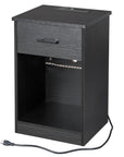 Night Stand with Drawer and and LED Lights - From Where -
