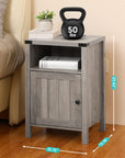 Nightstand Table with Charging Station - From Where -