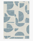 Nina Takesh Lune Slate Blue Rug - From Where -