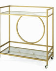 Nola Metal & Glass Bar Cart - From Where -