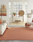 Non Shedding Terracotta Area Rug - From Where -