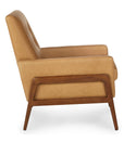 Nord 29" Leather Lounge Chair - Charme Tan - From Where -