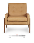 Nord 29" Leather Lounge Chair - Charme Tan - From Where -