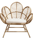 Nordic Rattan Flower Sofa Chair - From Where -