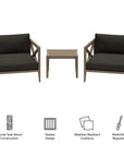 Northlake 3 - Piece Teak Outdoor Chair Set - From Where Finds -